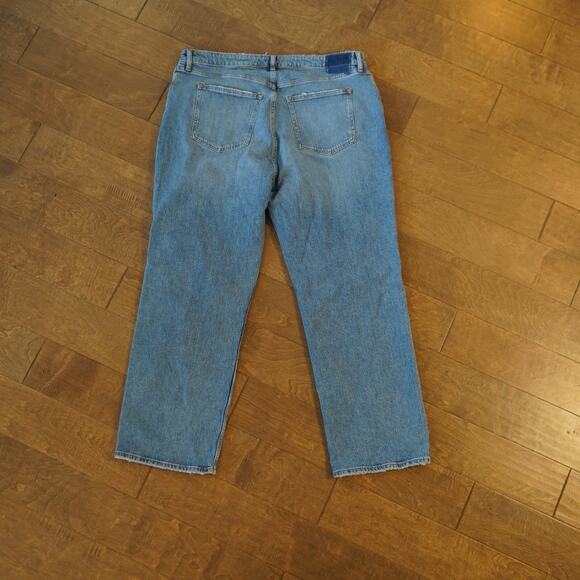 NWT Abercrombie & Fitch The 90s Relaxed High Rise Curve Love Jeans Size 35 20R - Picture 2 of 4